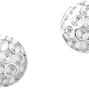Golf Ball Earrings Silver
