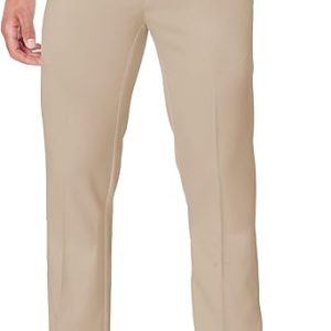 PGA TOUR Mens Flat Front Golf Pant with Expandable Waistband (Waist Size 30-44 Big & Tall)