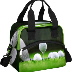 Sport Golfs Pattern Insulated Lunch Bag