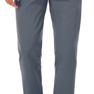 SPECIALMAGIC Golf Pants Men Stretch Slim fit Hiking Pants Lightweight Dress Casual Tapered Zipper Pockets