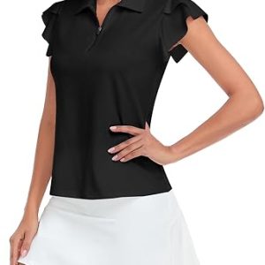 Womens Golf Apparel Short Sleeve Golf Tops