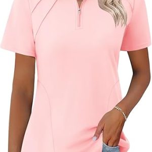 LOMON Womens Athletic Polo Shirt