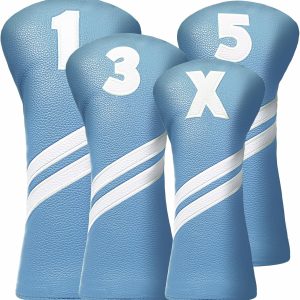 Honmeday Golf Head Cover Set Driver Covers Fairway Wood Headcover Hybrid